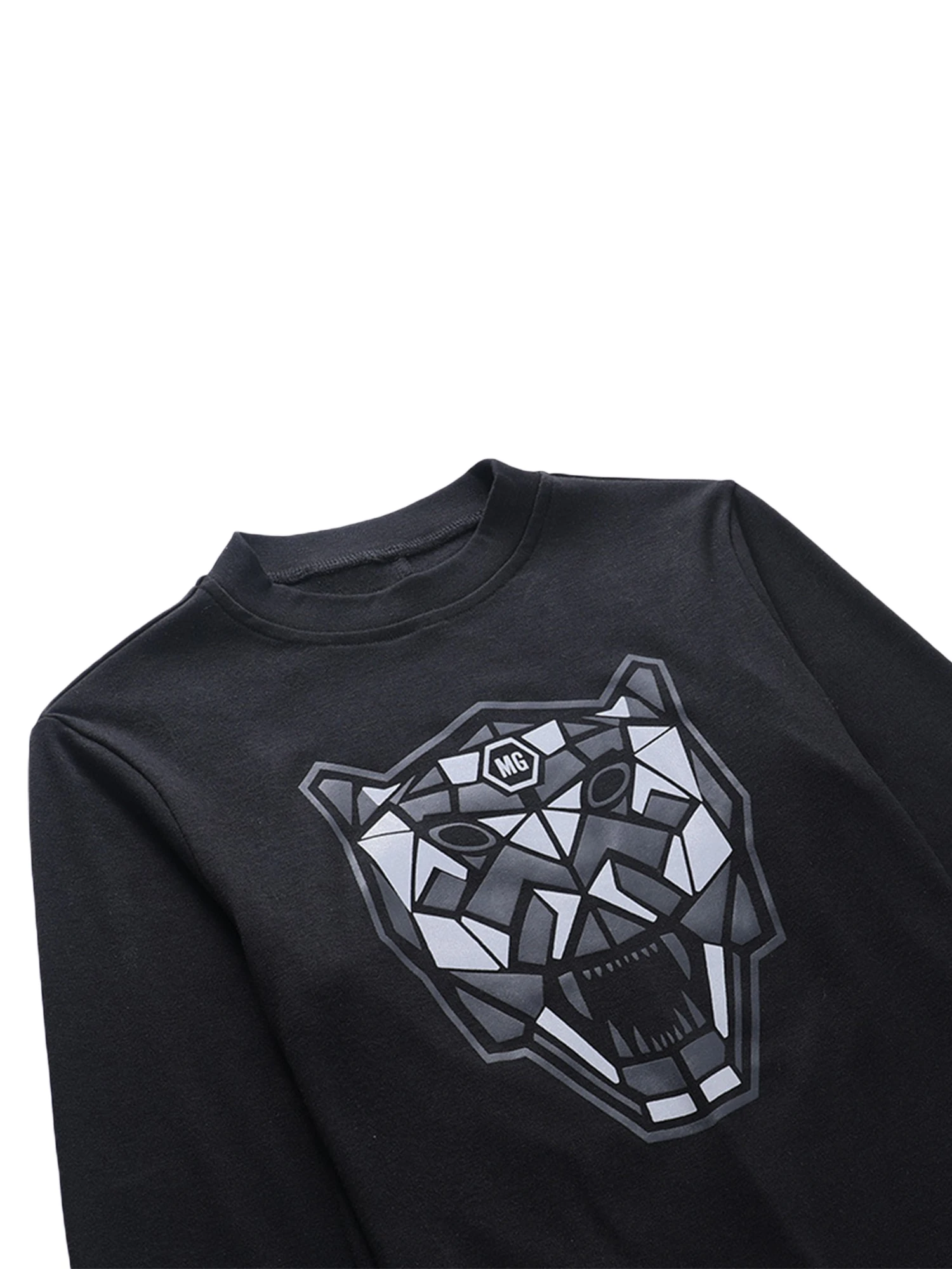 Женское облегающее платье светящееся Платье с принтом тигра круглым вырезом и