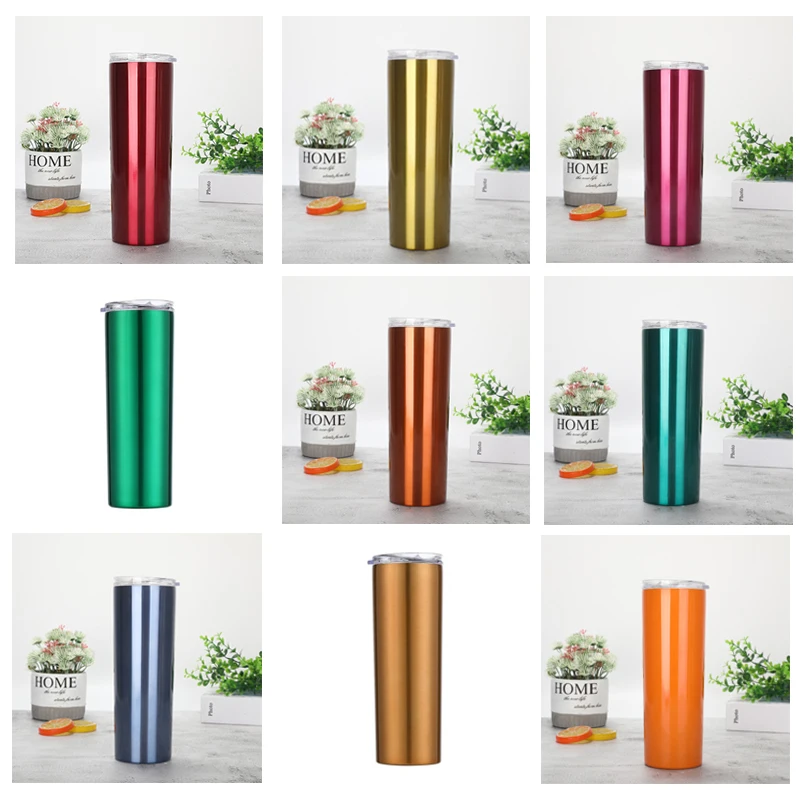 20oz Insulated Tumbler with Straw Personalized Skinny Double Wall Stainless Steel Engraved Cup Bridal Party Wedding Gift | Дом и сад