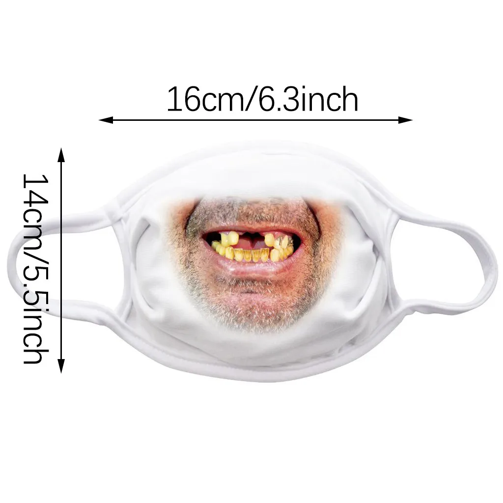 Маски для вечеринки 2020 маска с забавным принтом выражений модная моющаяся лица