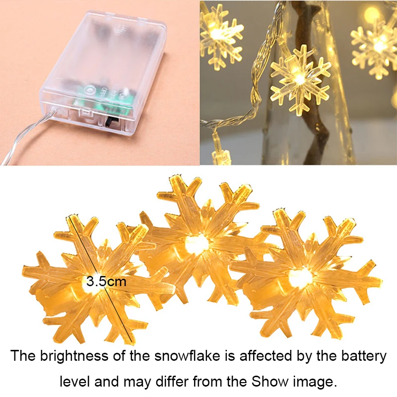 Рождественские снежинки гирлянды сказочные огни светодиодный гирлянда сделай