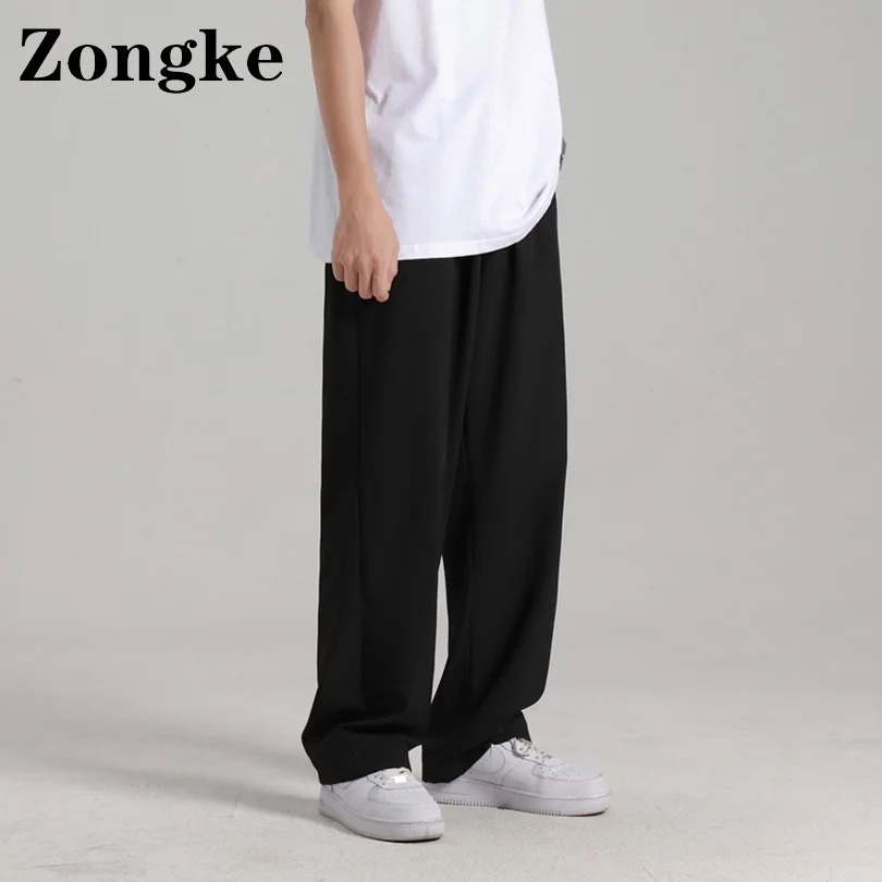 

Zongke Baggy Pants Men Joggers Men Pants Trousers Fashion Grey Sweatpants Japanese Streetwear M-3XL 2021 Autumn New Arrivals