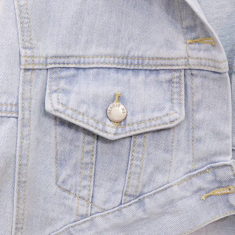 

Oversized Short Washed Basic 2020 Big size Autumn Student Fashion Jeans Jacket Women Harajuku Denim Coat