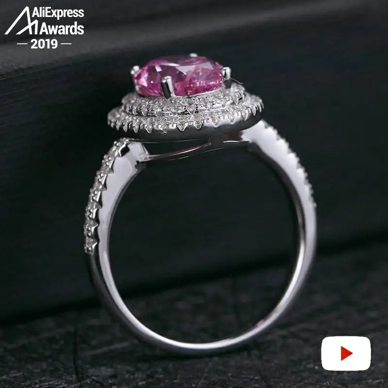 Овальная огранка 8*10 мм S925 изящное ювелирное изделие Стерлинговое Серебро кольцо