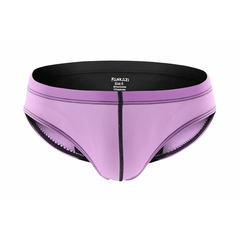 6PCS/Lot Sexy Underwear Nylon Men Briefs Low Waist Patchwork Mens Bikini Underpants Pouch Male Panties Bikini Swimming Trunks