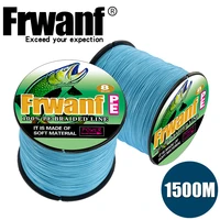 frwanf 1500m braided fishing line 8 strand 15 lb test black 200lb saltwater freshwater underwater hungting fishing lines x8
