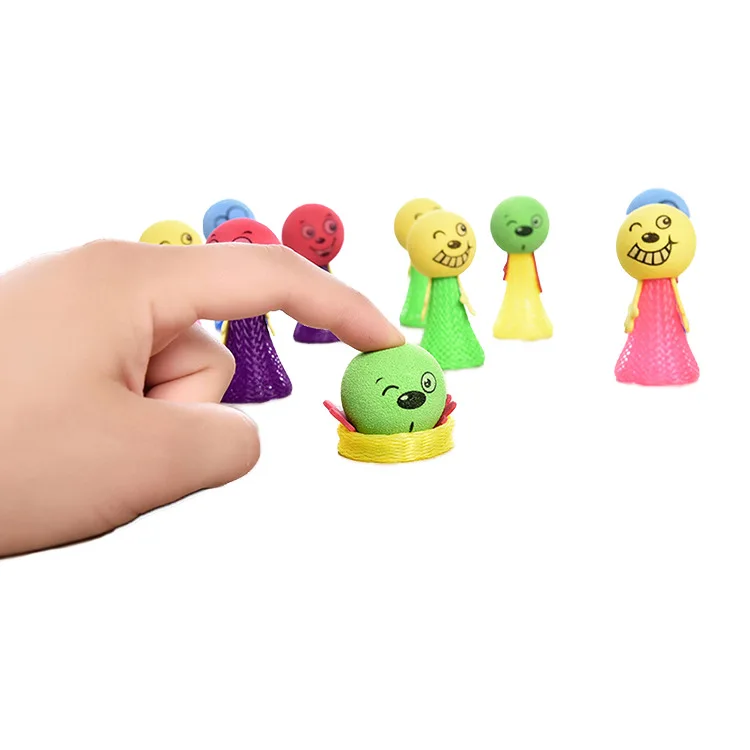 Party Toys EVA Jumping Doll Bounce Elf Spring Catapult Cartoon Cute Expression Anti Stress Relief Novelty Funny Games for Kids | Игрушки и