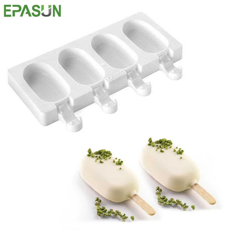 Силиконовая форма для мороженого EPASUN с 4 ячейками льда сделай сам поднос кубиков