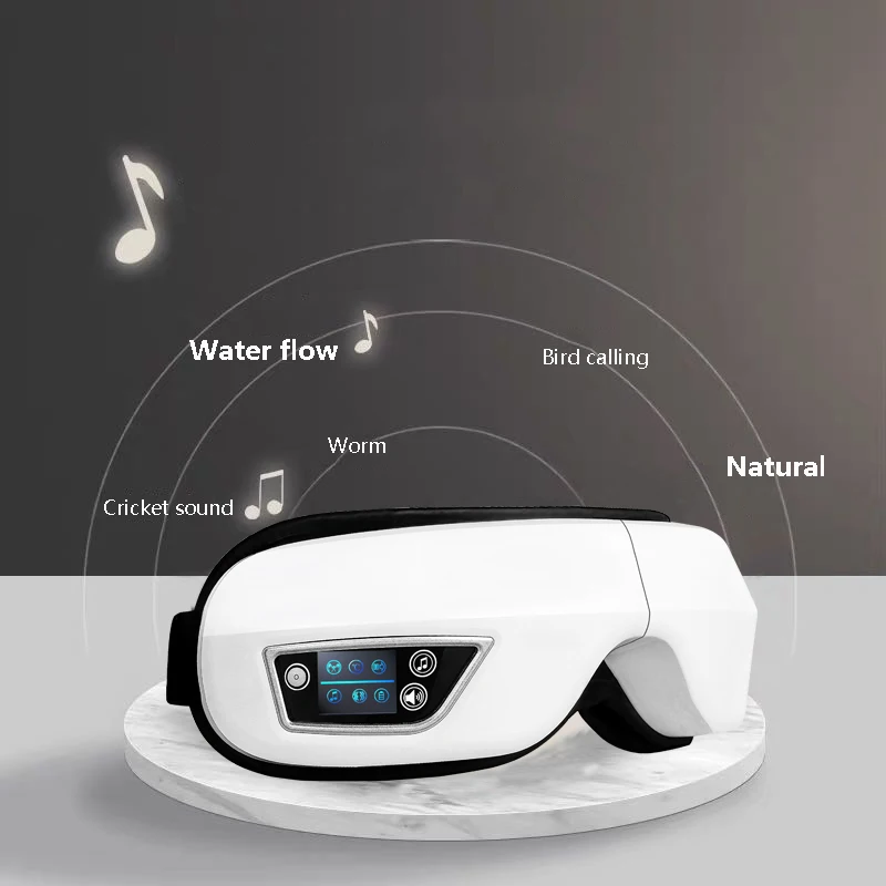 Bluetooth Воздуха Давление массажер для глаз смарт подушка безопасности вибрации