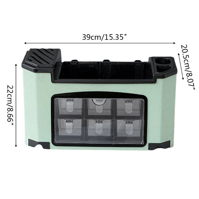 

Fashionable Multifunctional Kitchen Shelves Seasoning Storage Box Seasoning Jar Combination Knife Holder Chopsticks