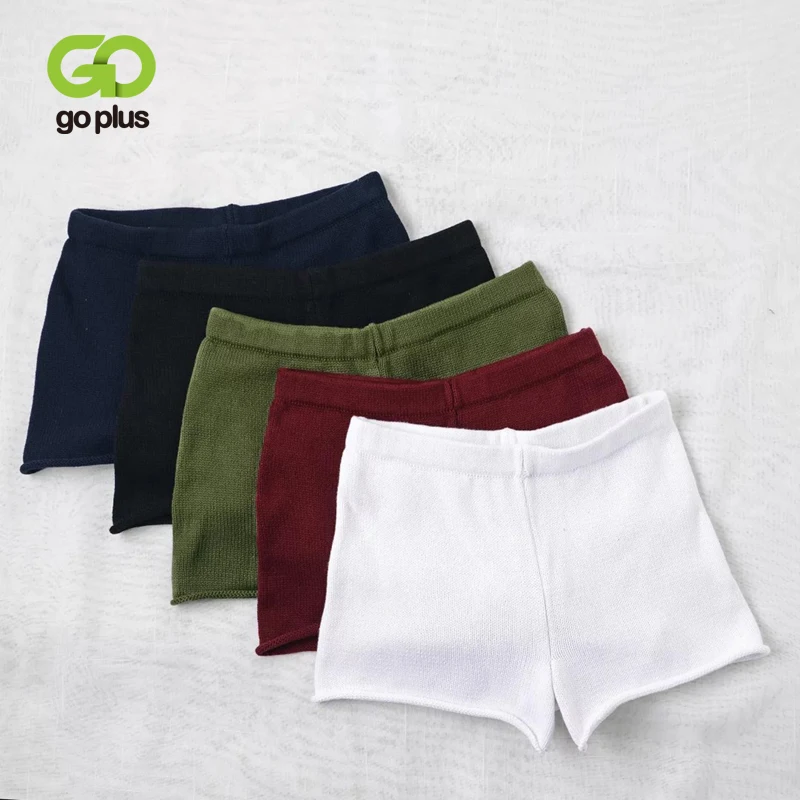 Женские трикотажные шорты летние облегающие повседневные эластичные с высокой