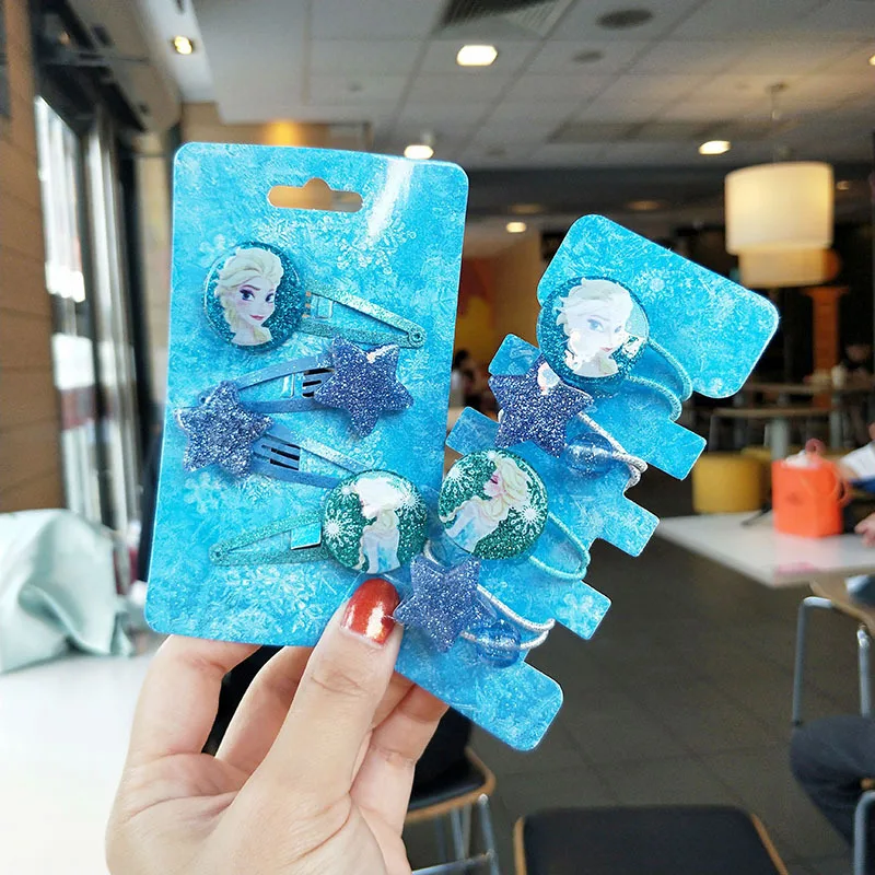 Детская шпилька принцесса эльза детские аксессуары для волос супер большой