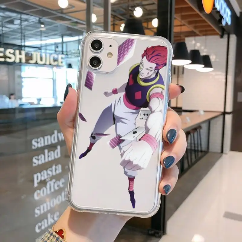 

Hisoka Anime Hunter X hunter Phone Case Transparent for iPhone 11 12 mini pro XS MAX 8 7 6 6S Plus X 5S SE 2020 XR