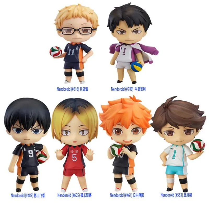 Аниме фигурки Haikyuu Hinata Shoyo Kageyama Tobio Oikawa Tooru Kozume Kenma милые спортивные детские игрушки