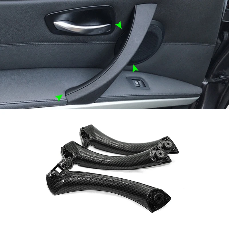 

Для BMW 3 серии E90 E91 E92 316 318 320 325 328i фотоинтерьер автомобиля 6 шт. дверная ручка Натяжной монтаж сменная крышка