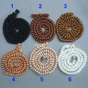 Длинные парики 100 см, маленькие вьющиеся длинные парики для 13, 14, 16, волосы сделай сам для кукол, 1 шт.