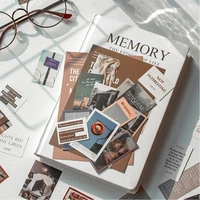 aesth 45pcspack ins style travel city vintage sticker creative journaling book lomo cards stationery notepad sticky stickers