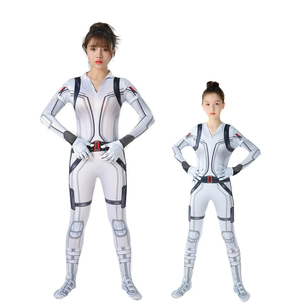 Zentai Черная Вдова Косплей Костюм для взрослых Хэллоуин костюмы детские