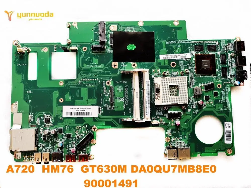 Оригинальная материнская плата для ноутбука Lenovo A720 HM76 GT630M DA0QU7MB8E0 90001491