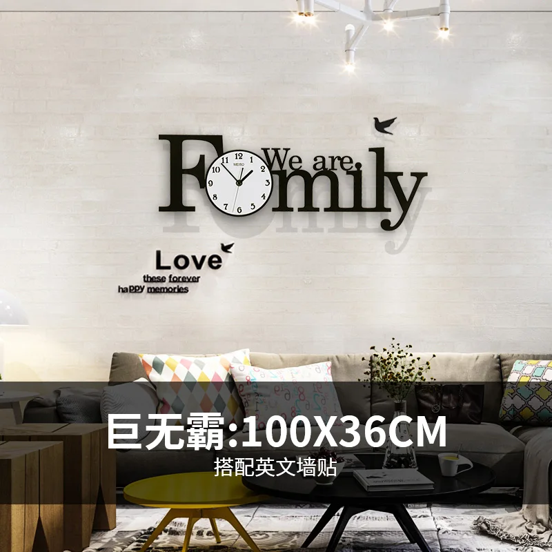 

Large Wall Clock Modern Design Personality Watches Creative Network Red Minimalist Living Room Art Wall Charts Luxury Clocks