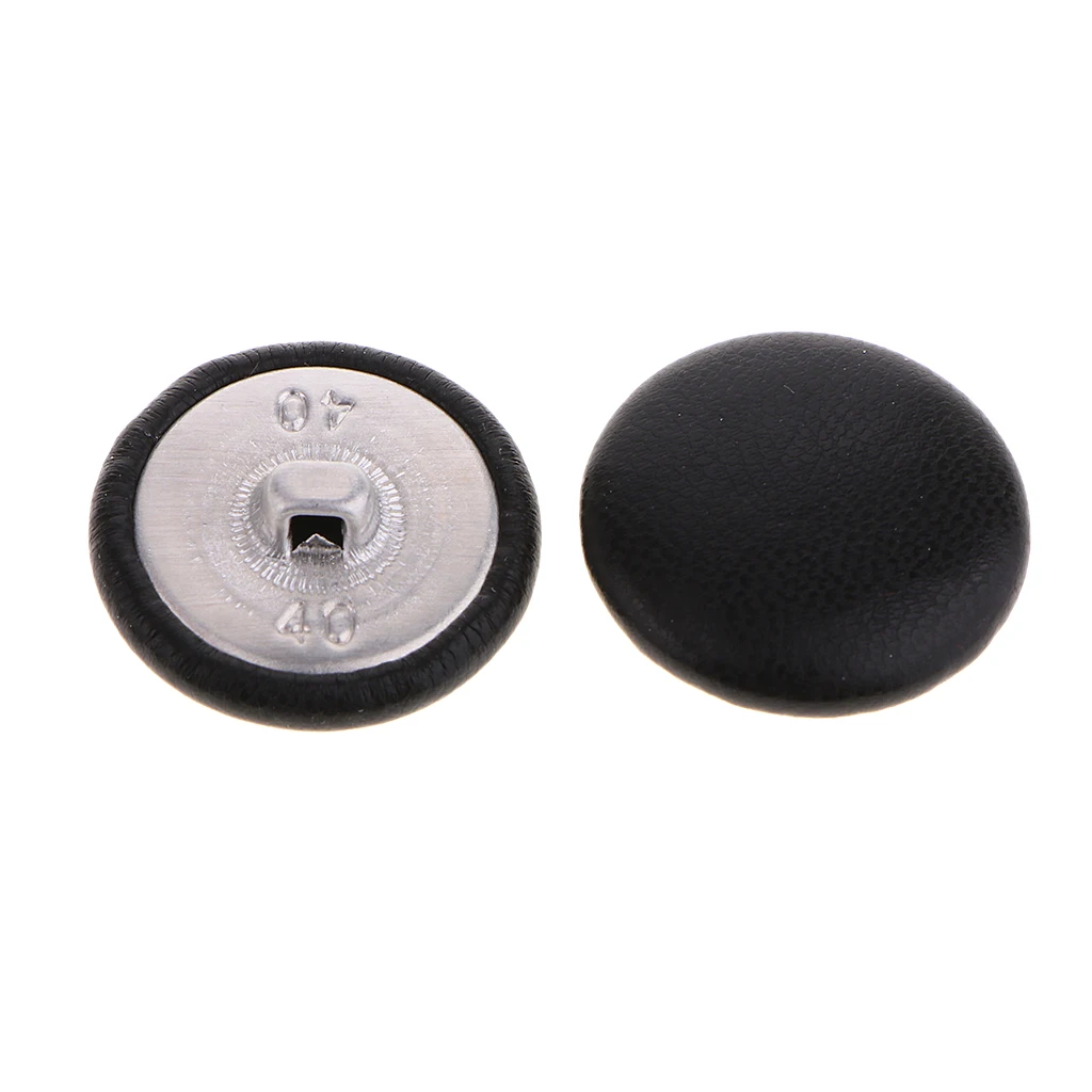 

10Pcs Faux Leather Covered Button Sewing Scrapbooking Embellishments