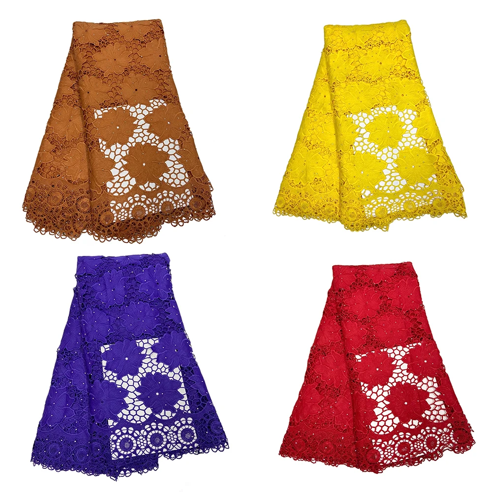 

Новое поступление, африканская кружевная ткань, полиэфирный материал с камнями, высокое качество, швейцарская вуаль, кружево в швейцарской ...