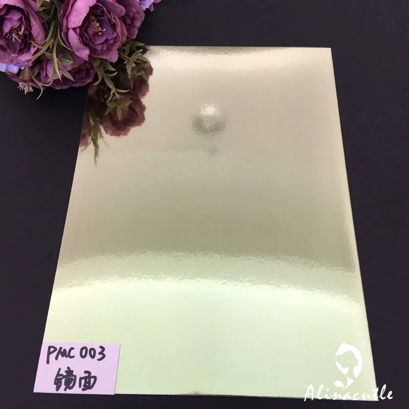 6 цветов x 2 листа зеленая гладкая зеркальная бумага карта A4 250gsm DIY Скрапбукинг