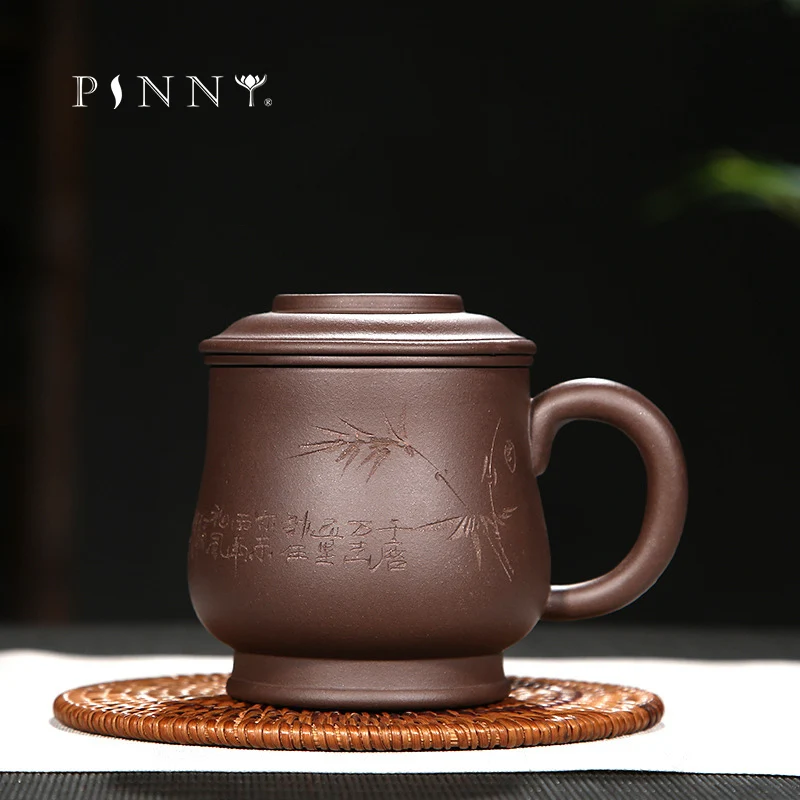 Чайные кружки из исинской фиолетовой глины PINNY 380 мл натуральная руда фиолетовая