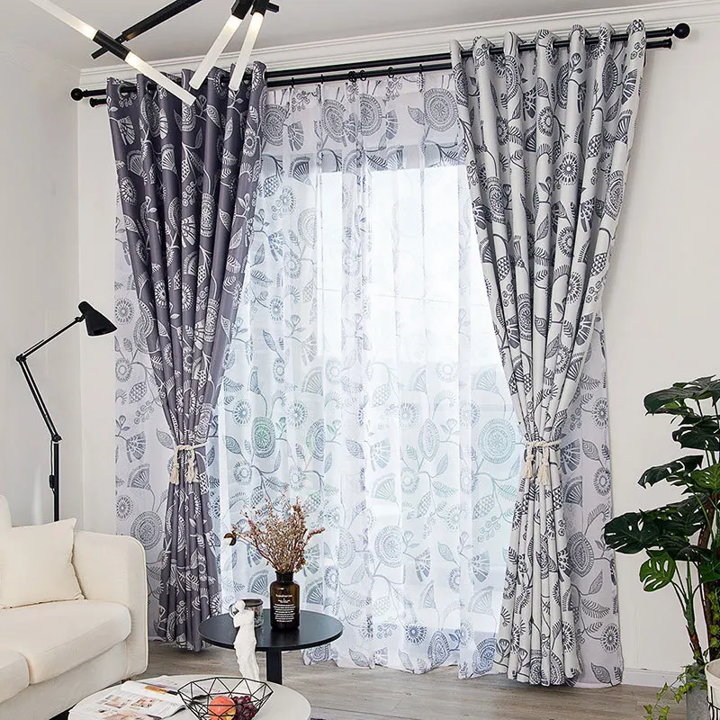 

Simple and Modern Curtains for Living Room Bedroom Study Translucidus (Shading Rate 41%-85%)