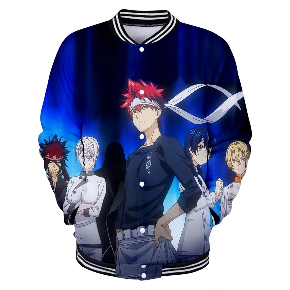 Пищевые войны Shokugeki no Soma куртка уличная Удобная бейсбольная модная с длинным