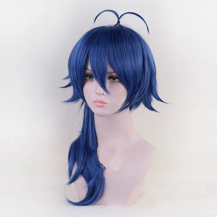 Division Rap Battle DRB Cosplay Wig Dead or Alive Blue Long Straight Adult Hair+ Free Cap | Тематическая одежда и униформа