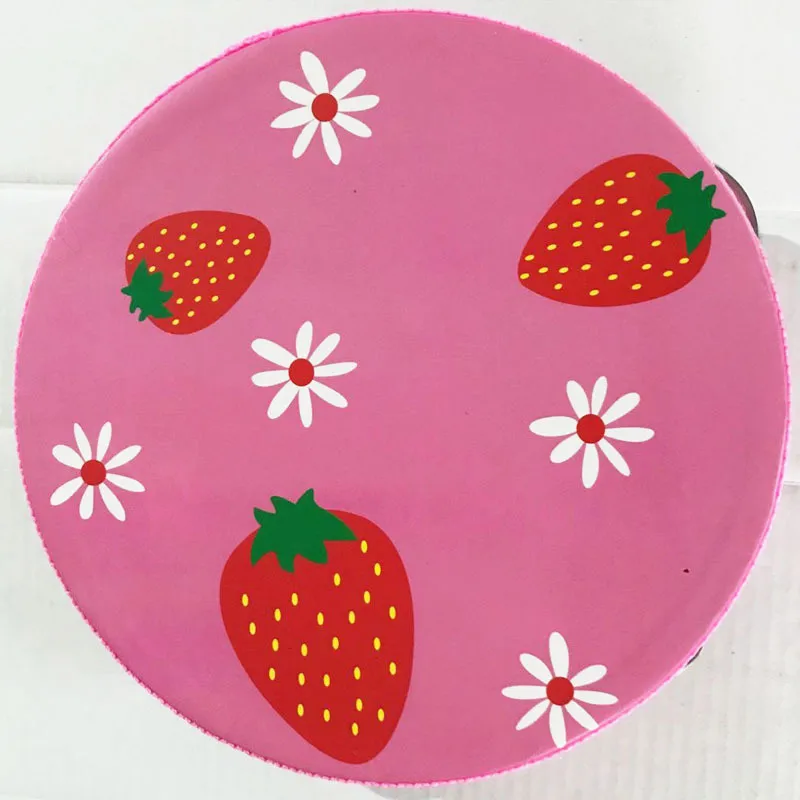Strawberry Детский музыкальный инструмент Детские колокольчики барабанные ручные колокольчики детская музыкальная игрушка со звуком мультфильм Primt Развивающие игрушки для детей Деревянные Колокольчики - Цвет: Strawberry