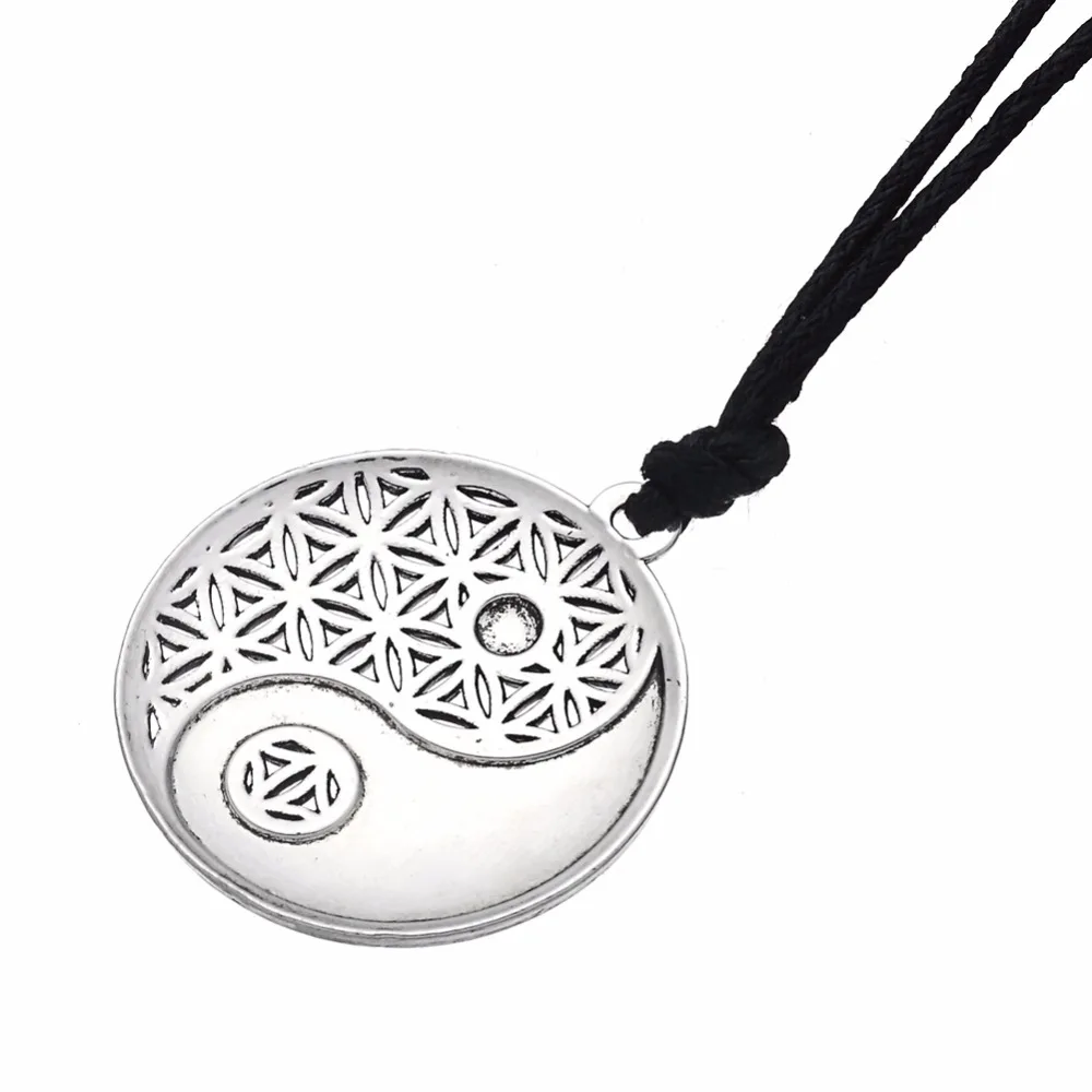 Lemegeton Yin Yang подвеска Taoist символ баланса ювелирные изделия Регулируемая