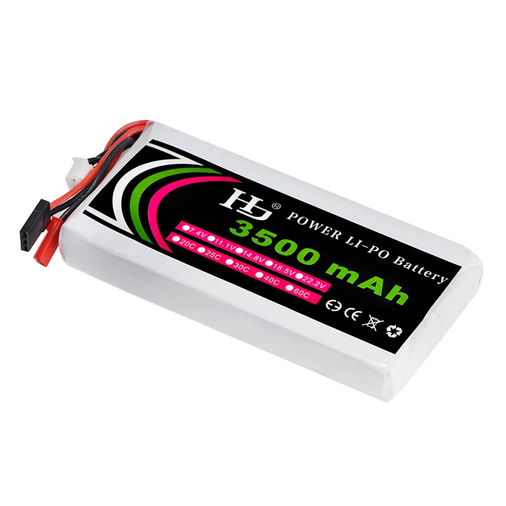 HJ Мощность 3S 11 1 V 3500 мА/ч 8C Lipo Батарея передатчика радиоуправляемой модели JST Fullteba