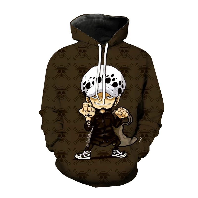 

Harajuku Anime Hoodies One Piece 3D Print Men Women Fashion Hooded Sweatshirt Harajuku Hoodie Kids Streetwear Tops Coat Clothing