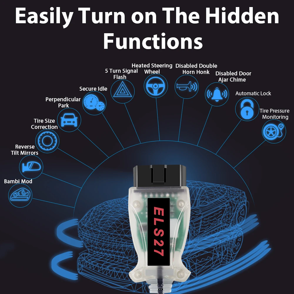 Автомобильный сканер ELS27 для кодирования Ford FORScan USB-соединение OBD2 диагностические
