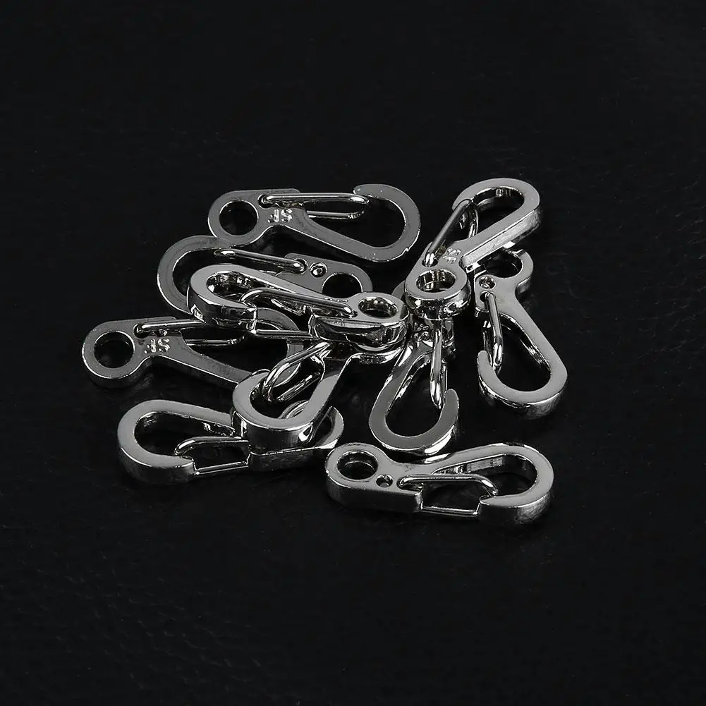 

10PCS Mini Climbing Paracord Carabiners Spring Clasps Bottle Survival