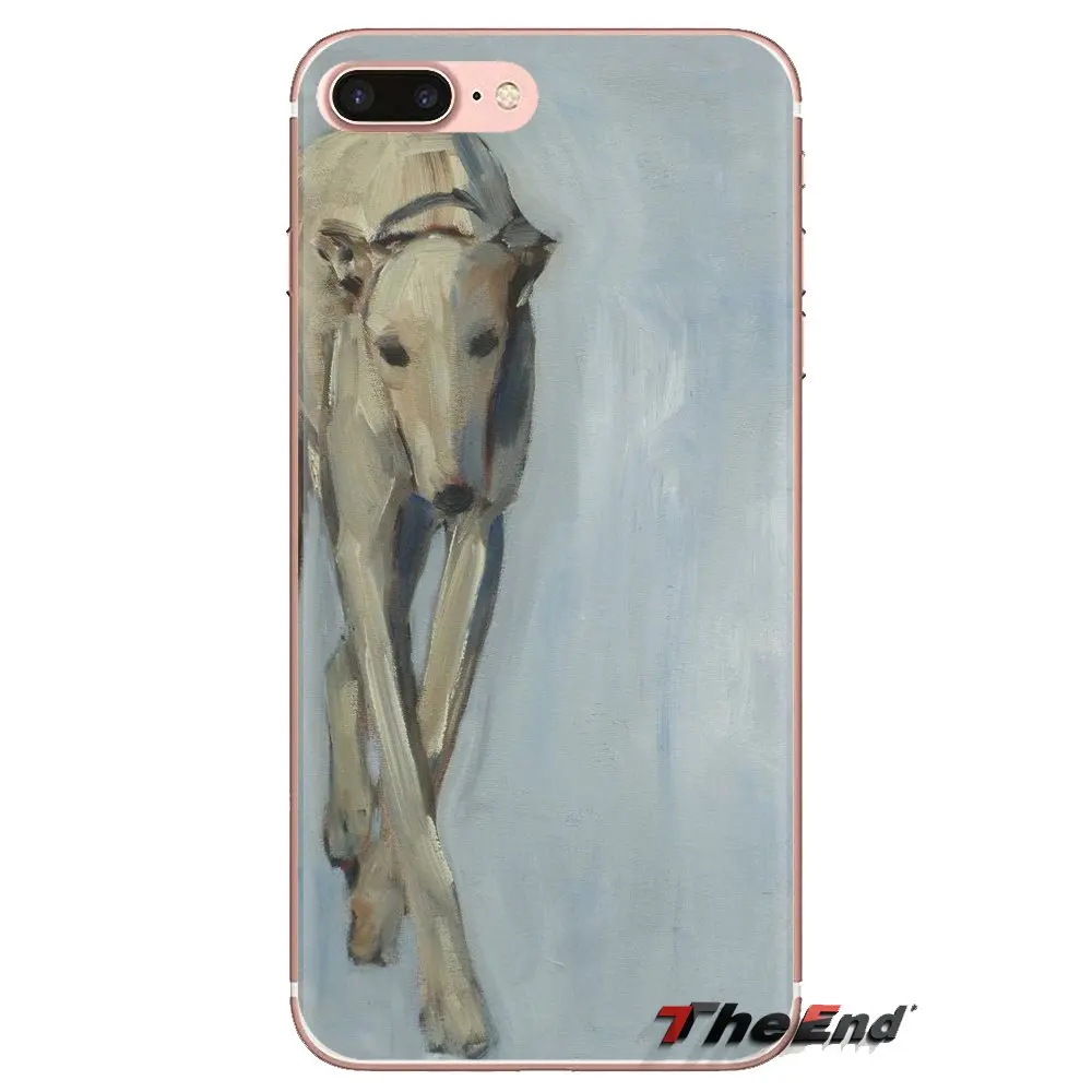 Мягкие прозрачные чехлы для samsung Galaxy S3 S4 S5 мини S6 S7 край S8 S9 S10 Plus Note 3 4 5 8 9 galgo собака