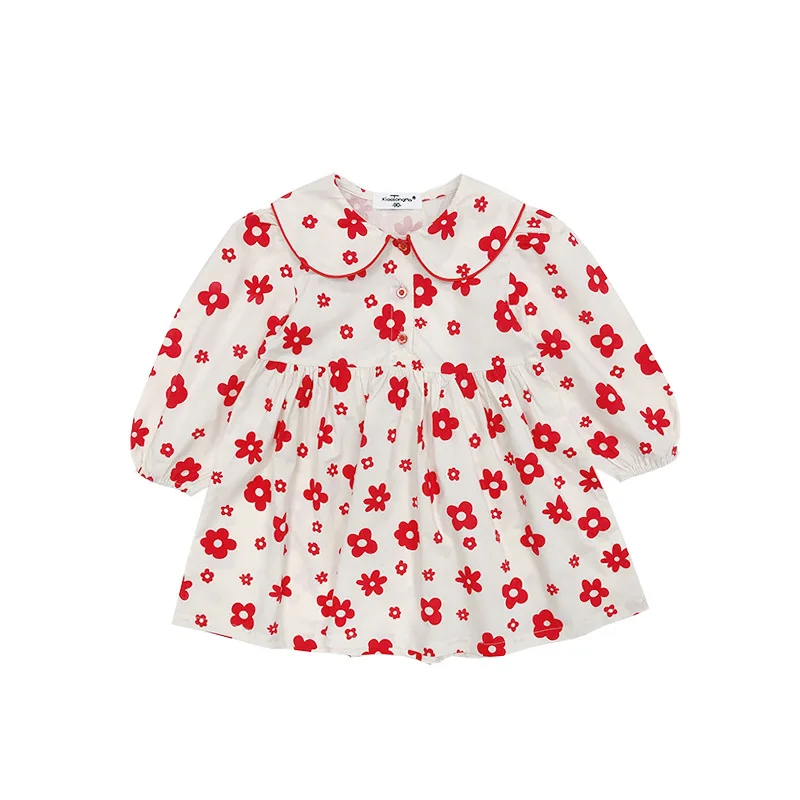 Детское платье для девочек осень 2020 Новая корейская детская одежда кружевное с