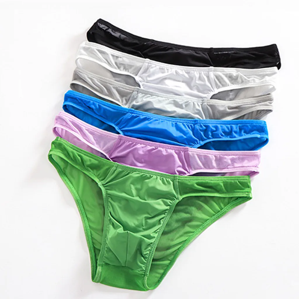 Мужские ультратонкие трусы сетчатые полупрозрачные простые и удобные дышащие