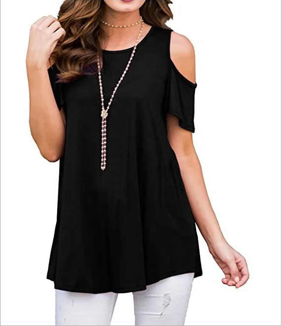 

T-shirt Women 2021 Summer Plus Size 5XL Basic Tops Mujer Solid O Neck Short Sleeve T Shirt Casual Soft Loose Tee Shirt Femme D30