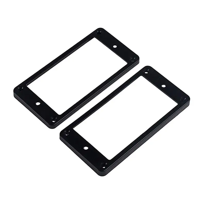 2шт рама звукоснимателя плоская пластиковая черная двойная катушка