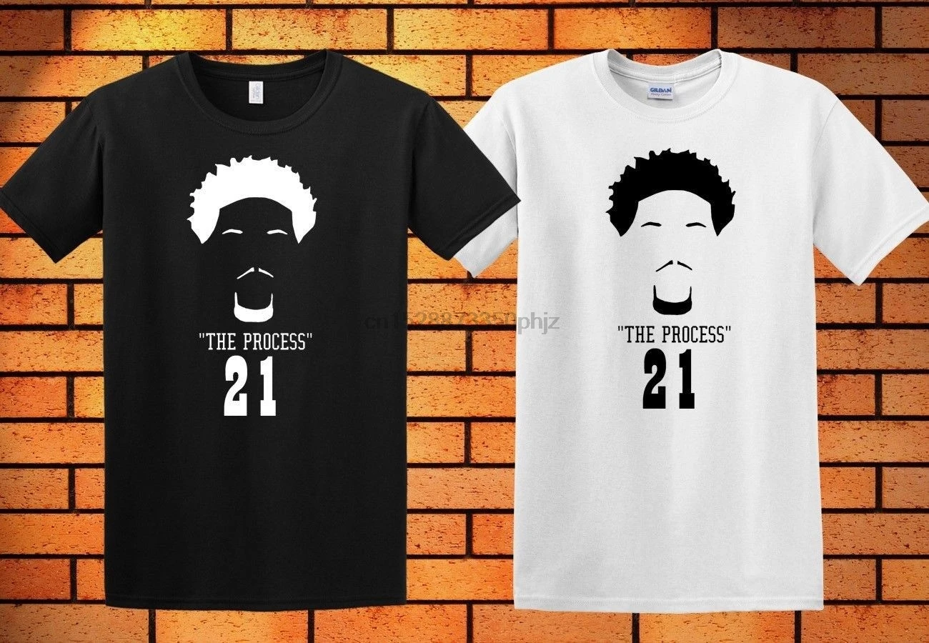 Футболка с рукавами Joel Embiid Trust The Process новая футболка рисунком Мужская унисекс