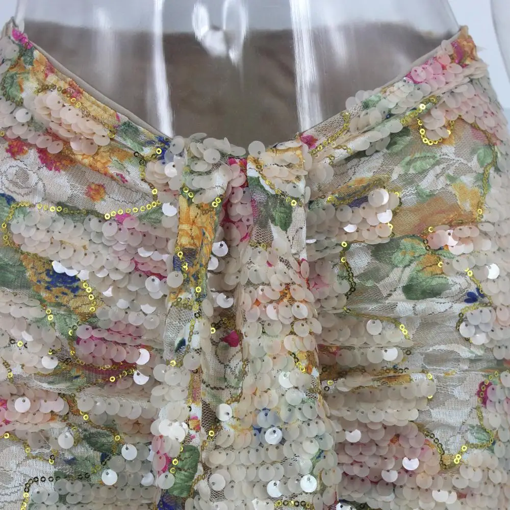 Вечернее вечерние платье Shefan с блестками женское сексуальное модное запахом и