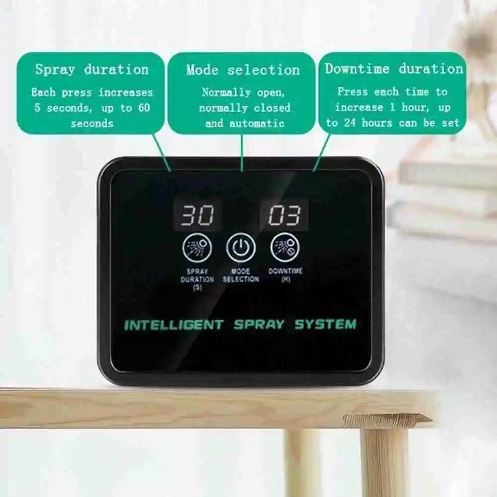 Intelligent Reptile Fogger Terrariums Humidifier Electronic Timer Automatic Mist Rainforest Spray System Kit Sprinkler | Дом и сад
