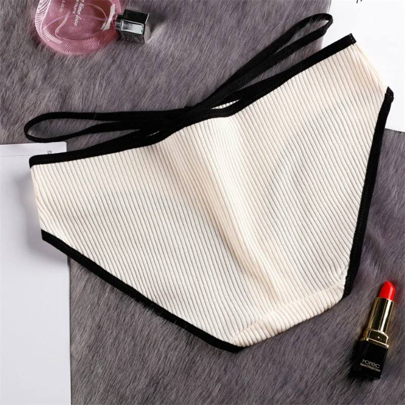 

Sexy Cotton Panties Women Lingerie Elastic Cross Briefs Underpant Female Antibacterial Cozy Underwear panties sexy