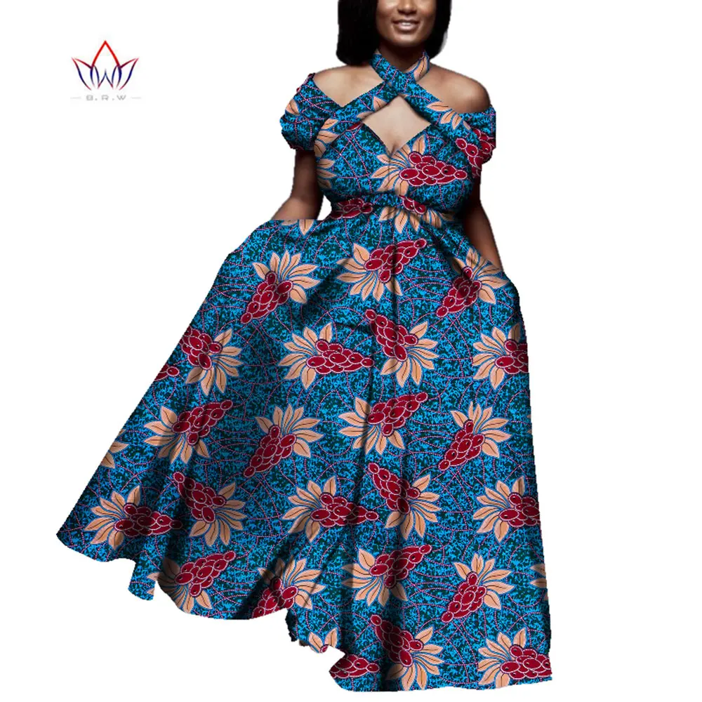 Женская одежда в африканском стиле летнее винтажное длинное платье Дашики
