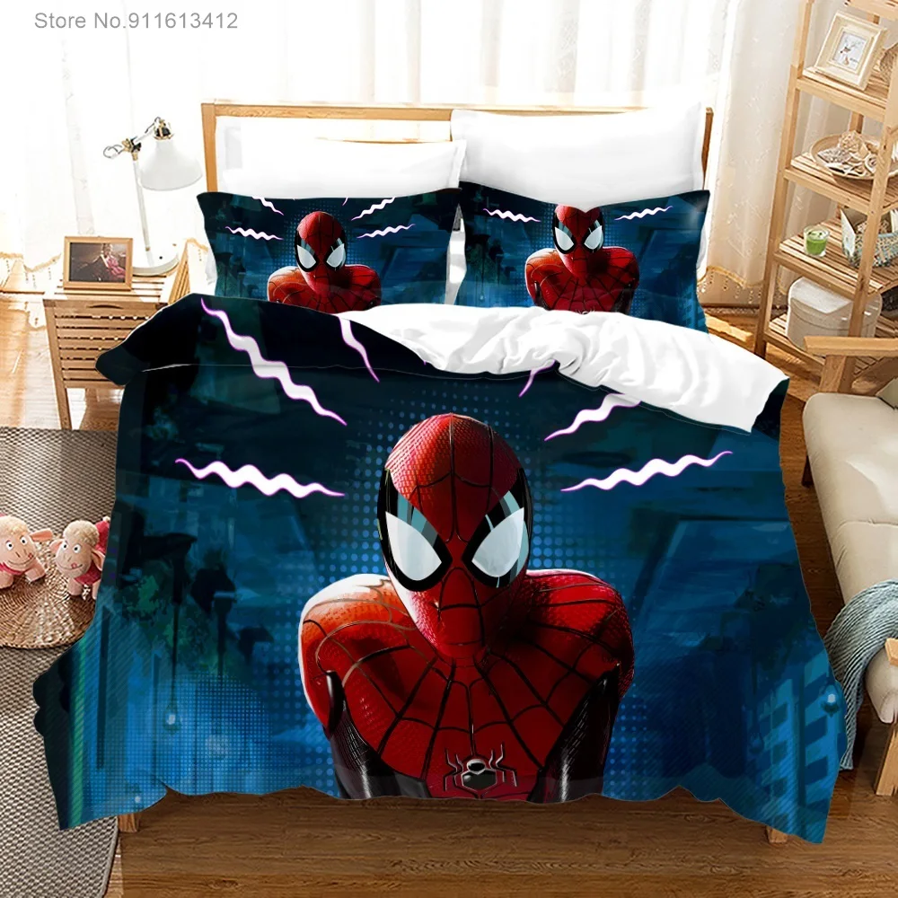 3D Disney принт Человека-паука Комплект постельного белья серии модные пуховые