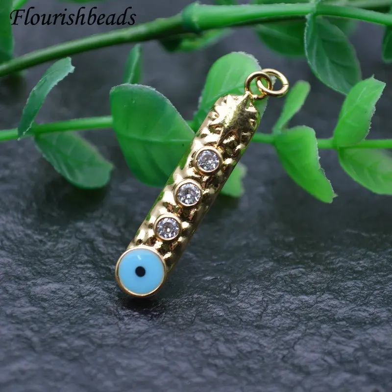 

Luxury Big Size Zircon Beads Gold Color Metal Tube Shape Pendant DIY Parts Jewelry Makings Multi-use Accessories for Necklace