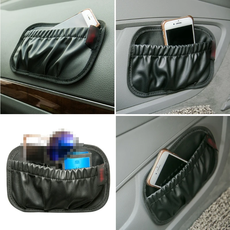 

Car Storage Box Pocket Organizer Mobile Phone Charge Box Holder Multi-function Car Debris Dashboard Seat Phone Wallet Storage Ba