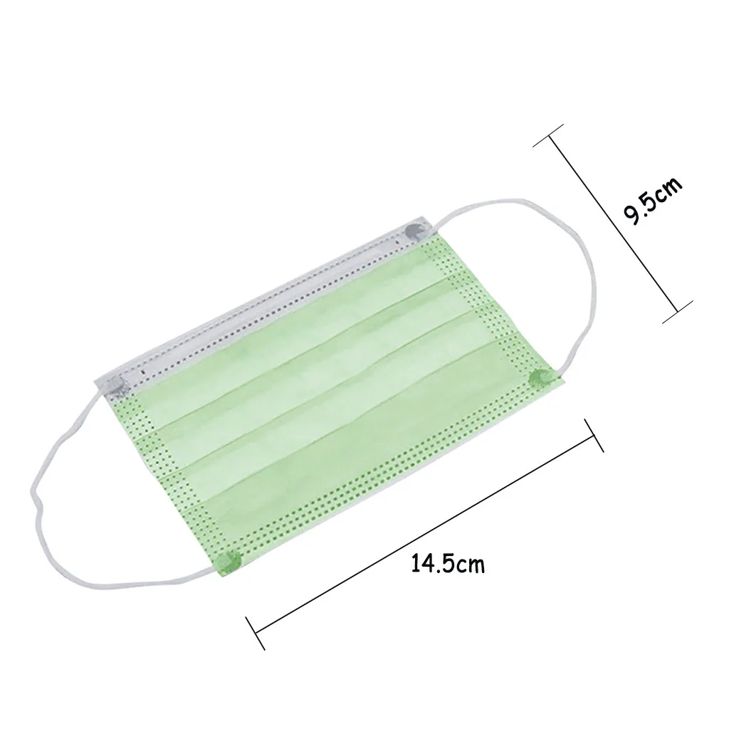 

30PC Protective Mask Children Kids Colorful Facemask 3-Layer Dustproof Windproof Outdoor Cycling Mascarillas Maschera Breathable